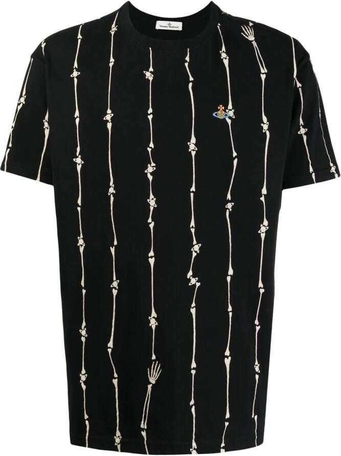 Vivienne Westwood T-shirt met print Zwart