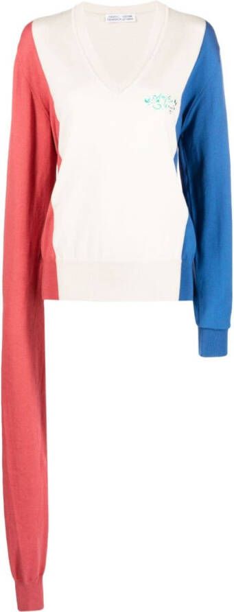 Vivienne Westwood x Andreas Kronthaler trui met asymmetrische mouwen Beige