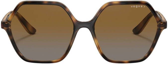 Vogue Eyewear Zonnebril met geometrisch montuur Bruin