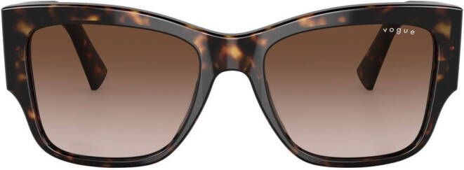 Vogue Eyewear Zonnebril met vierkant montuur Bruin