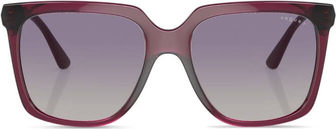 Vogue Eyewear Zonnebril met doorzichtig montuur Rood