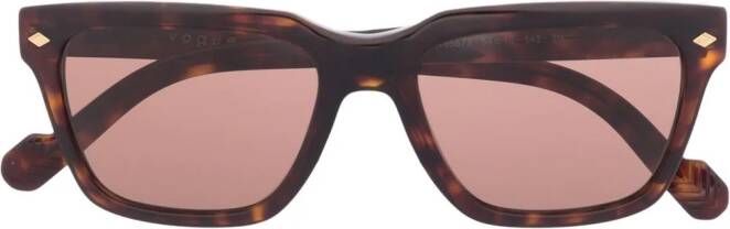 Vogue Eyewear Zonnebril met rechthoekig montuur Bruin