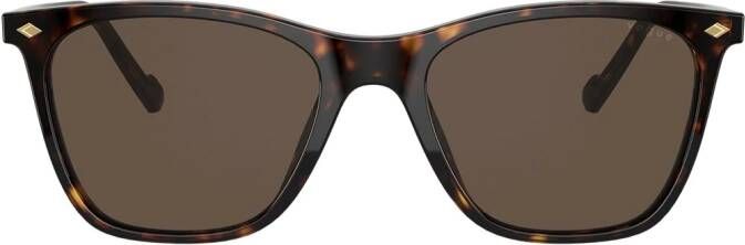 Vogue Eyewear Zonnebril met vierkant montuur Bruin
