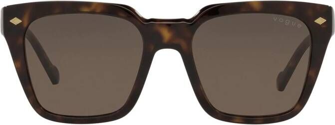Vogue Eyewear Zonnebril met vierkant montuur Bruin