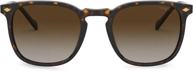 Vogue Eyewear Zonnebril met vierkant montuur Bruin