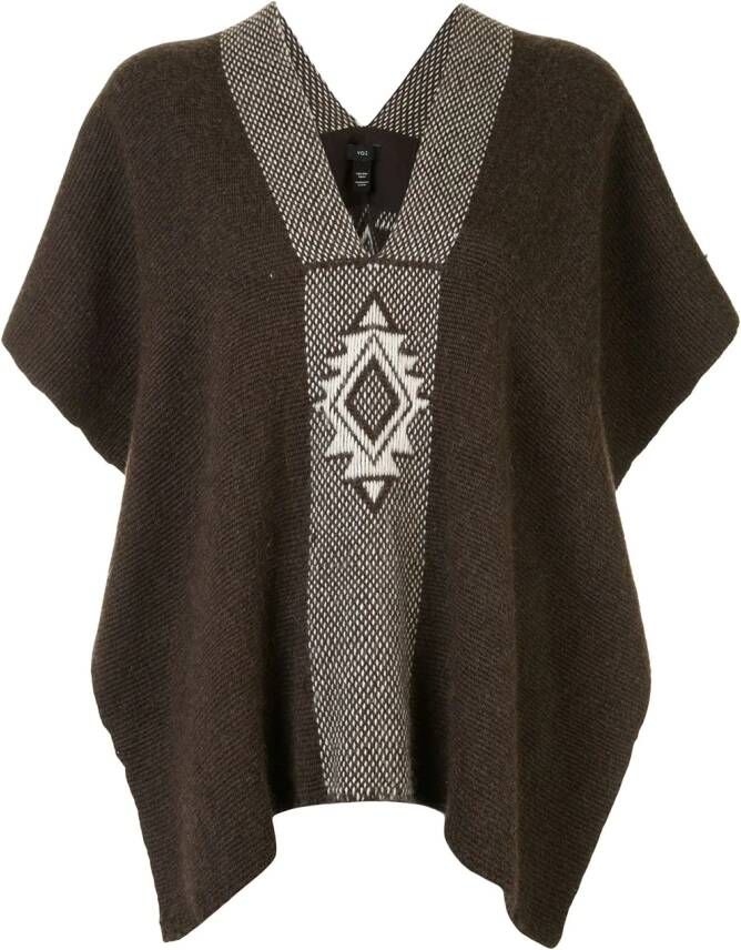 VOZ Gebreide top Bruin