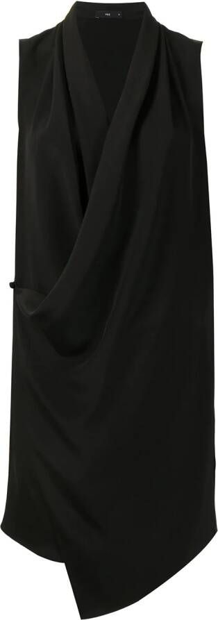 VOZ Gedrapeerde mini-jurk Zwart
