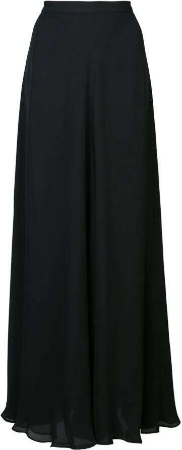 VOZ long A-line skirt Zwart