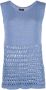 VOZ Mouwloze top Blauw - Thumbnail 1
