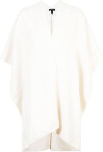 VOZ open front poncho Wit