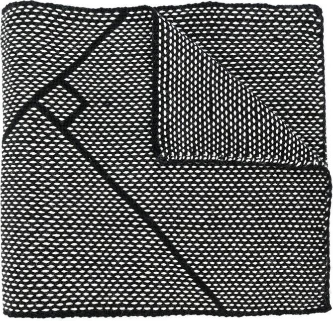 VOZ Sjaal met symbool Zwart