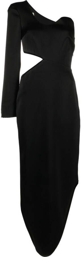 V:PM ATELIER Asymmetrische jurk Zwart