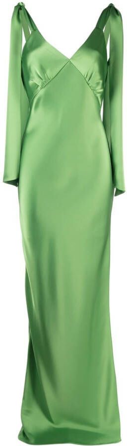 V:PM ATELIER Avondjurk met gedrapeerd detail Groen