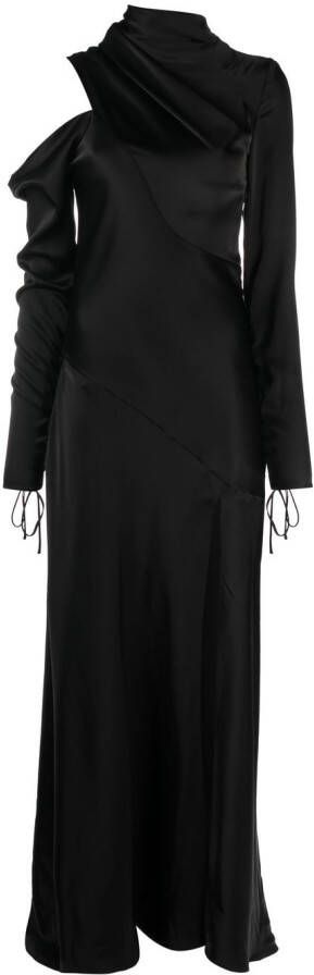 V:PM ATELIER Avondjurk met gedrapeerd detail Zwart
