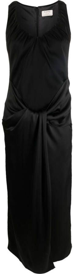 V:PM ATELIER Jurk met geknoopt detail Zwart