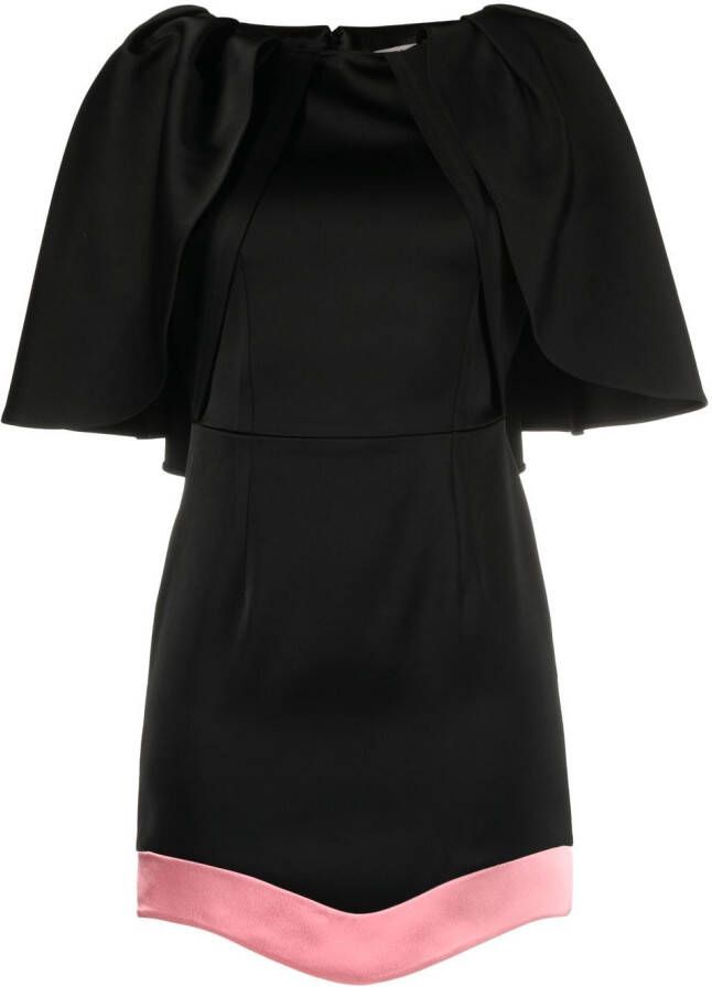 V:PM ATELIER Mara Mini-jurk met contrasterende afwerking Zwart