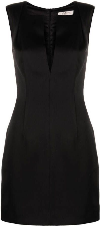 V:PM ATELIER Mini-jurk met V-hals Zwart
