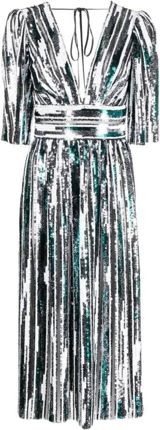 V:PM ATELIER Jurk met pailletten Wit