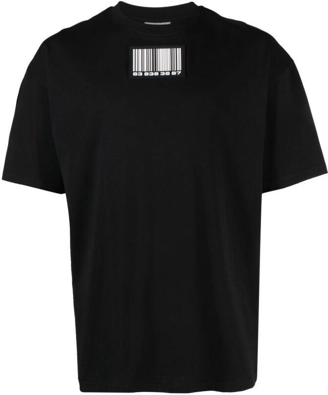 VTMNTS T-shirt met patch Zwart