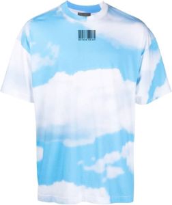 VTMNTS T-shirt met grafische print Blauw