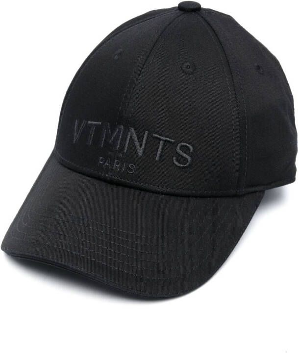 VTMNTS Pet met geborduurd logo Zwart