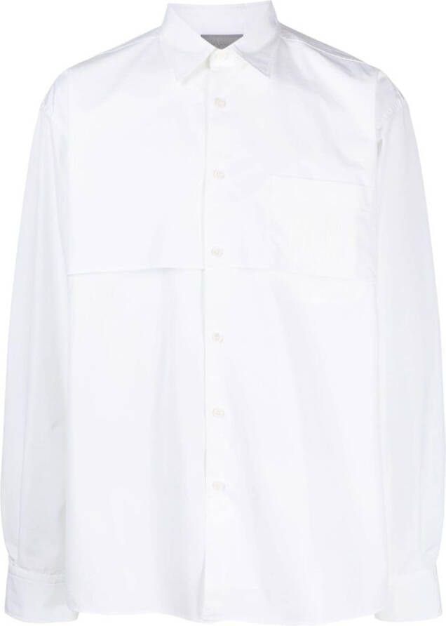 VTMNTS Overhemd met stormklep Wit