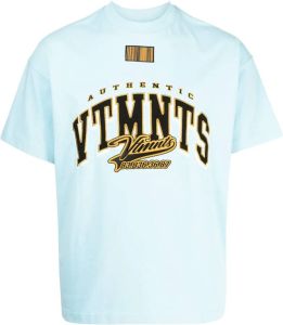 VTMNTS T-shirt met logopatch Blauw