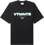 VTMNTS T-shirt met logoprint Zwart - Thumbnail 1
