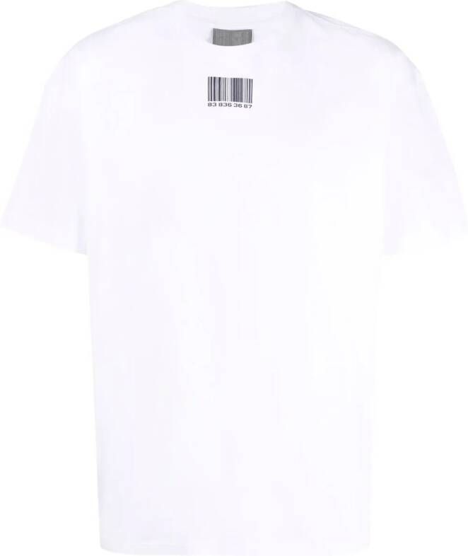 VTMNTS T-shirt met print Wit