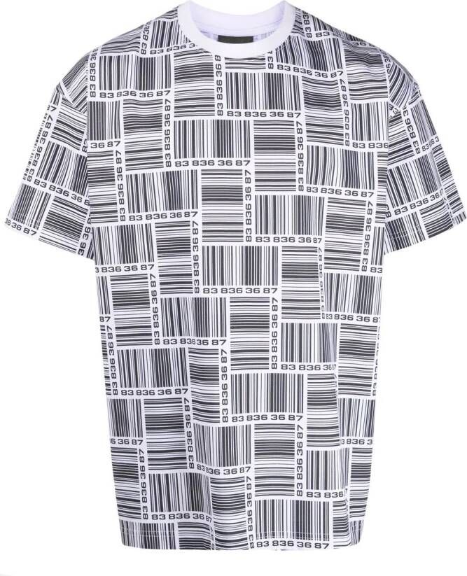 VTMNTS T-shirt met print Wit