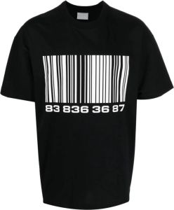 VTMNTS T-shirt met print Zwart