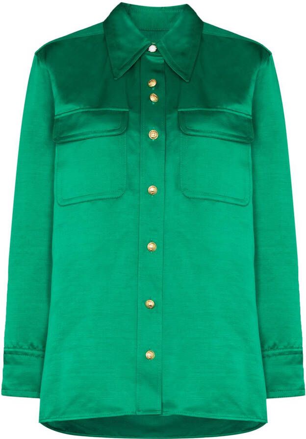 Wales Bonner Button-up blouse Groen