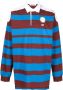 Wales Bonner Gestreept poloshirt Blauw - Thumbnail 1