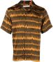 Wales Bonner Overhemd met geometrische print Oranje - Thumbnail 1