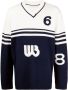 Wales Bonner Intarsia trui Blauw - Thumbnail 1