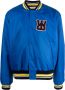 Wales Bonner Bomberjack met logopatch Blauw - Thumbnail 1