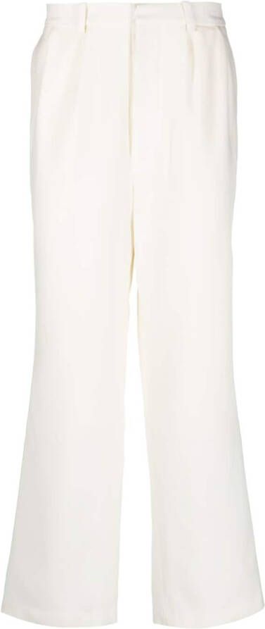 Wales Bonner Broek met wijde pijpen Beige