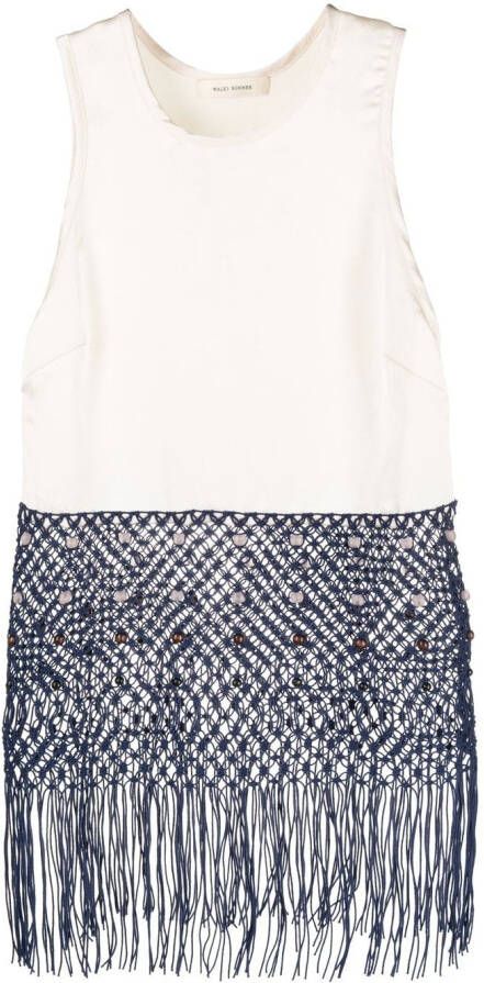 Wales Bonner Mouwloze top Beige