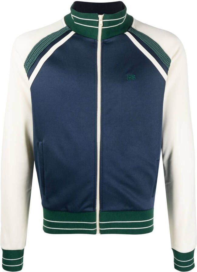 Wales Bonner Sweater met rits Blauw