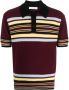 Wales Bonner Wander gestreept poloshirt Rood - Thumbnail 1