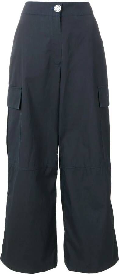Walk Of Shame cargo pocket palazzobroek Blauw