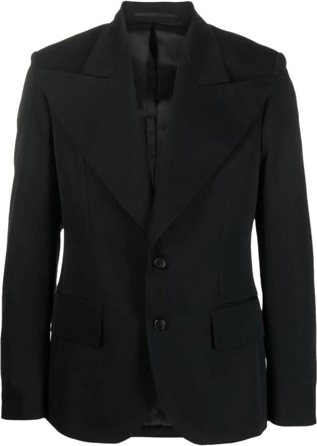 Walter Van Beirendonck Blazer met enkele rij knopen Zwart