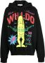 Walter Van Beirendonck Hoodie met tekst Zwart - Thumbnail 1