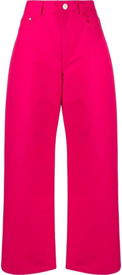 Wandler Jeans met wijde pijpen Roze