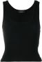 WARDROBE.NYC Black Sleeveless Vest Top Zwart - Thumbnail 1