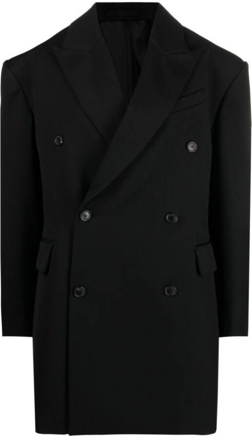 WARDROBE.NYC Jas met dubbele rij knopen Zwart