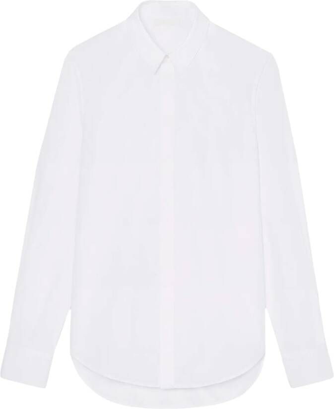 WARDROBE.NYC Katoenen blouse Wit