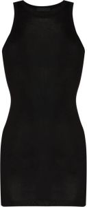 WARDROBE.NYC Ribgebreide mini-jurk Zwart