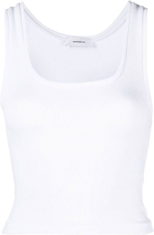 WARDROBE.NYC White Sleeveless Vest Top Wit