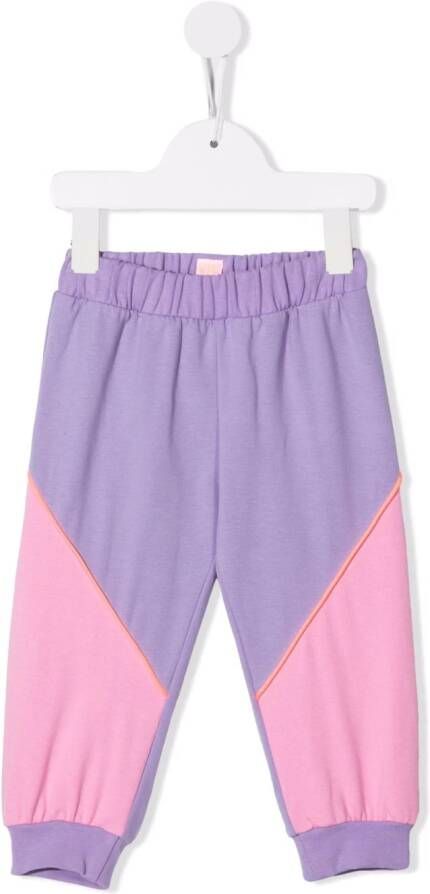 WAUW CAPOW by BANGBANG Joggingbroek met colourblocking Paars